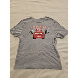 Disney Pixar Lightning McQueen 95 T-Shirt Gray Size Large Cars Tee